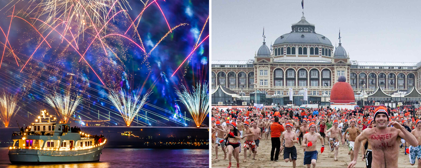 New Year Holland Rotterdam GO Experience touroperator New Years Dive Scheveningen Fire Works